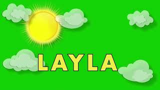Spell Layla | With A Song | Helps Kids Learn to Spell Their Name | Brainsprays.com