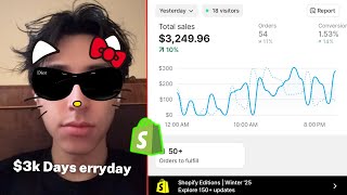 Journey from $0 to $10k days branded dropshipping part.37 (at 3k days)