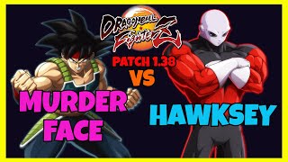 DBFZ - MURDERFACE vs HAWKSEY gameplays (Bardock, S Broly, Janemba vs Jiren, Vegito, Janemba)