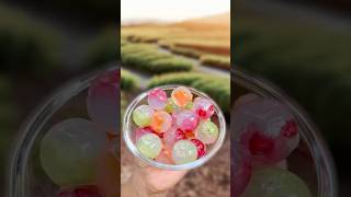 Jelly balls with fruits #jelly #newyear2025  #fruit #trending #shorts #food #cooking #easyrecipe