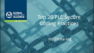 ISAGCA Top 20 PLC Coding Practices Webinar   July 2020