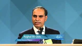 Consul General of Pakistan Asghar Ali Golo at Ahmadiyya Convention Canada 2014