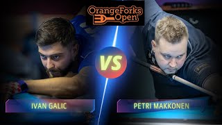 IVAN GALIC VS PETRI MAKKONEN | 2024 ORANGE FORKS OPEN #billiards  #highlights #netherlands