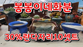 3월9일 #봉봉이네화분 #예쁜다육화분#란다자리30%10셋트