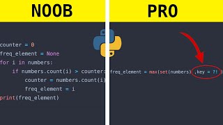 How To Find The Most Frequent Element In a List PYTHON ?!