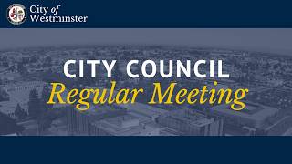 Westminster City Council Meeting: March 25, 2026