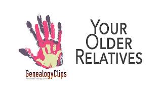 Your Older Relatives in Your Genealogy | AF-289