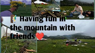 🧗‍♂️Having fun in the mountain with friends#mountains #friends #adventure #@TzVLOG4❤