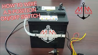 HOW TO WIRE A ON OFF SWITCH | 2 POSITION TOGGLE SWITCH