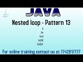 Pattern program in java | Pattern with space in java