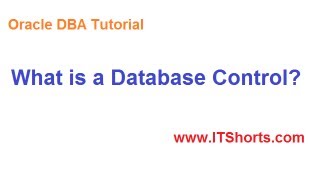 What is a Database Control - Database Tutorial 44 (Oracle DBA tutorial)