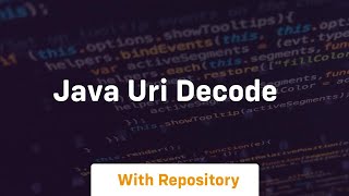 java uri decode