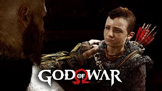 God of War - Atreus Kills a Man for the First Time (PC 4K ULTRA)