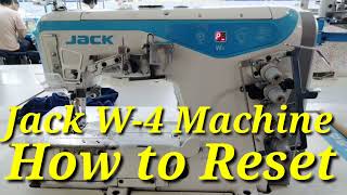 Jack w-4 machine how to reset!! Jack w-4 Flatlock machine reset kaise kare