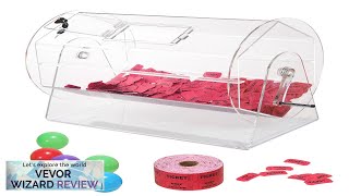 VEVOR Acrylic Raffle DrumProfessional Raffle Ticket Spinning Cage with 2 Keys Transparent Review