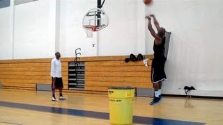 Basketball Shooting Workout - Right Wing One-Dribble Pullup Jumper Contest | Dre Baldwin