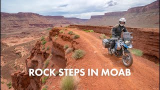 Moab Rock Steps with a Loaded BMW R1200GS - Learn the Techniques - Dual Sport Techniques