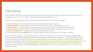 Coaching ART Execution - SAFe Implementation Roadmap
