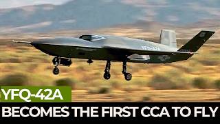 Finally U.S YFQ-42 Collaborative Combat Aircraft Hits the Skies.