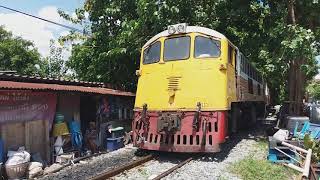 ชมรถไฟวิ่งผ่านอุโมงค์ต้นไม้ แถวๆธนบุรี