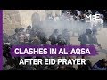 Clashes in al-Aqsa after eid prayer