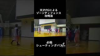 【#shorts 】ゾーンディフェンスの攻略法＃バスケ