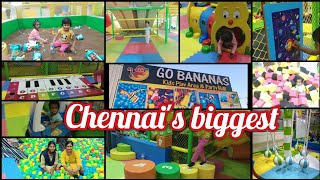 Chennai's biggest indoor soft play area #gobananas #trampoline #playcenter @myminiworld6315