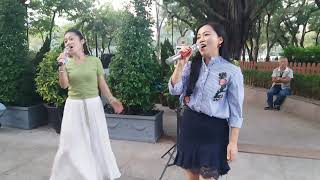 2019年11月6日 屯門公園 雯雯 妮婭 合唱🎵🎤🎶🎶