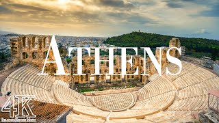 Athens 4K drone view • Fascinating aerial views of Athens | Relaxation film with calming music