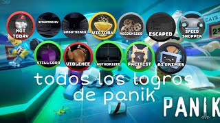 como conseguir los 21 logros de Panik-REALESE! Roblox