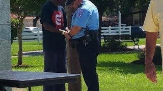 Ex-con walks up to police officer and shocks everyone