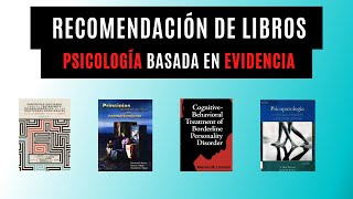 MEJORES libros de PSICOLOGIA BASADA EN EVIDENCIA para ESTUDIANTES de la carrera