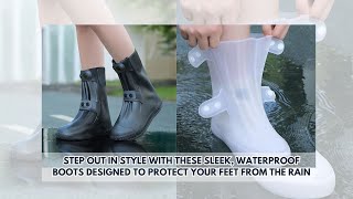 Slip On Transparent Rain Boots