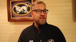 Mikko Manner Kärpät-Sport harjoitusottelun jälkeen