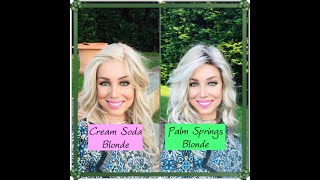 Color Comparison | Belle Tress CREAM SODA BLONDE \u0026 Jon Renau PALM SPRINGS BLONDE | MICHELEPEARL