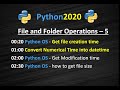 Python OS Get File Properties | Python Get File Creation Time | Python Get File Modification Time