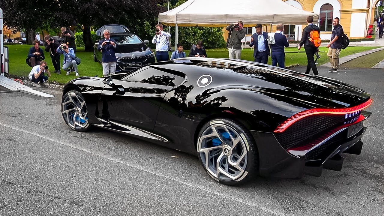 WORLD'S MOST EXPENSIVE CAR $19 MILLION Bugatti La Voiture Noir DRIVES ...