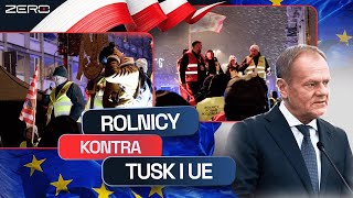 ROLNICY PROTESTOWALI PRZECIWKO POLITYCE TUSKA I UNII EUROPEJSKIEJ