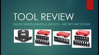 Tool review - Really good budget swivel universal impact socket sets worth looking at