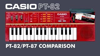 Casio PT-82 / PT-87 Comparison