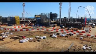 Tweed Valley Hospital construction time lapse January 2021 to August 2021