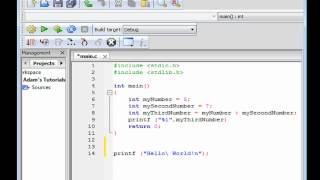 C Programming Tutorial #2 : Hello World Program