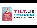 3D Tilt Hover Effects | Mouse over Parallax Hover Effects