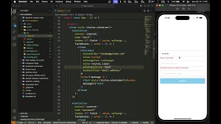 ASMR Programming - React Native Register Form Validation Example - No Talking
