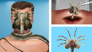 [ASMR Animation] Removing the Facehugger from MrBeast head