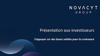 NOVACYT S.A. - Mise à jour stratégique