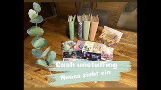 Cash unstuffing - Geld verteilen // Monatsabschluss // Spielebinder neu einrichten