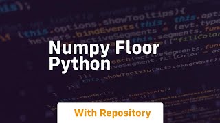 numpy floor python