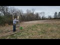 Clay bunny shooter saving ammo smokes 4 clays with 2 shots