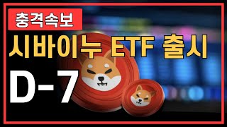 [단독공개] 긴급 속보입니다. 시바이누 ETF 출시 7일 전 입니다.